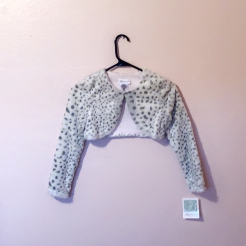 Grey and white Cheetah print sweater